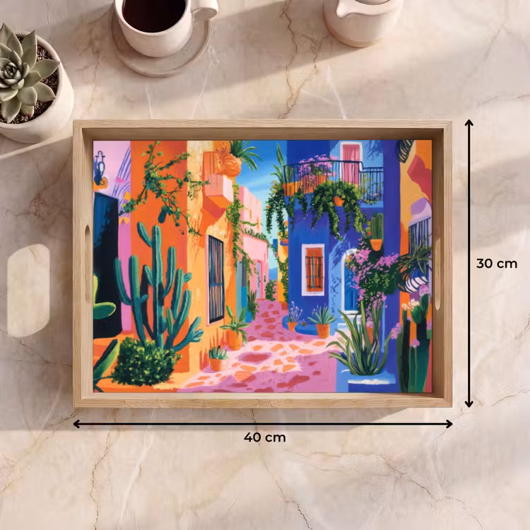 Tray - Yellow - Blue - Orange - House — 8