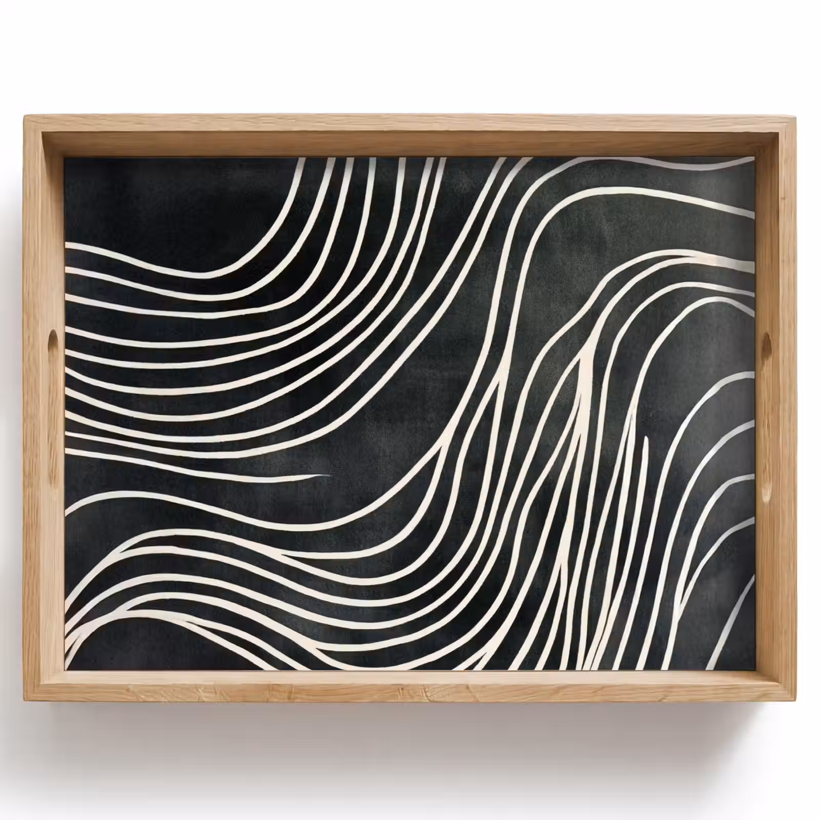 Tray - Lines - Pattern - Abstract - White — 1