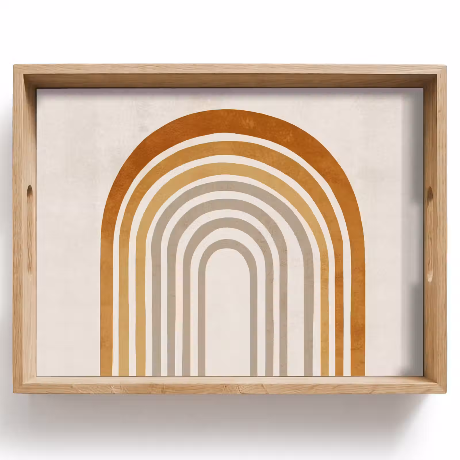 Tray - Minimalist - Bow - Lines - Beige — 1