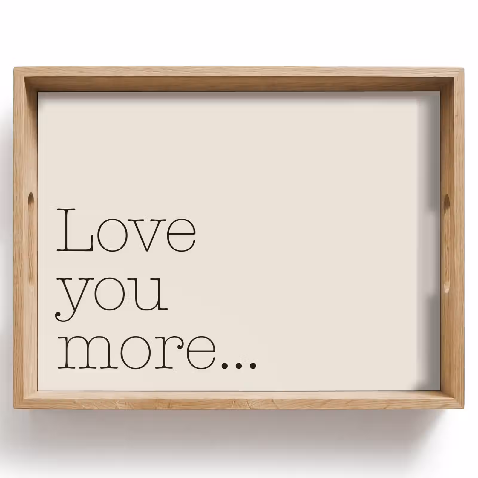 Tray - Minimalist - Love - Beige — 1