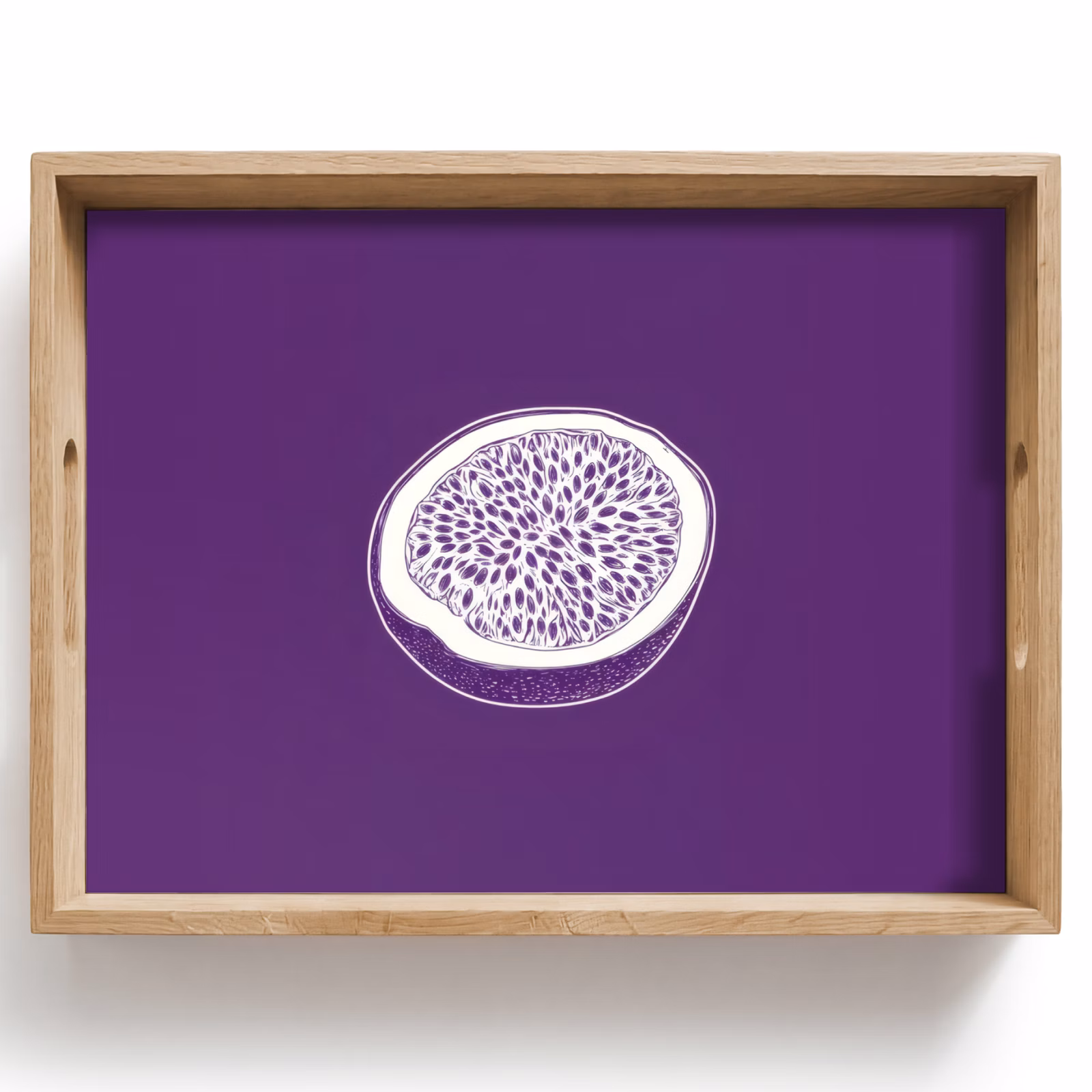 Tray - Passion fruit - Seeds - Purple - Minimalist — 1