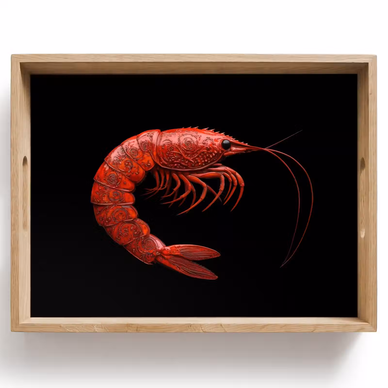 Tray - Shrimp - Red - Animals — 1