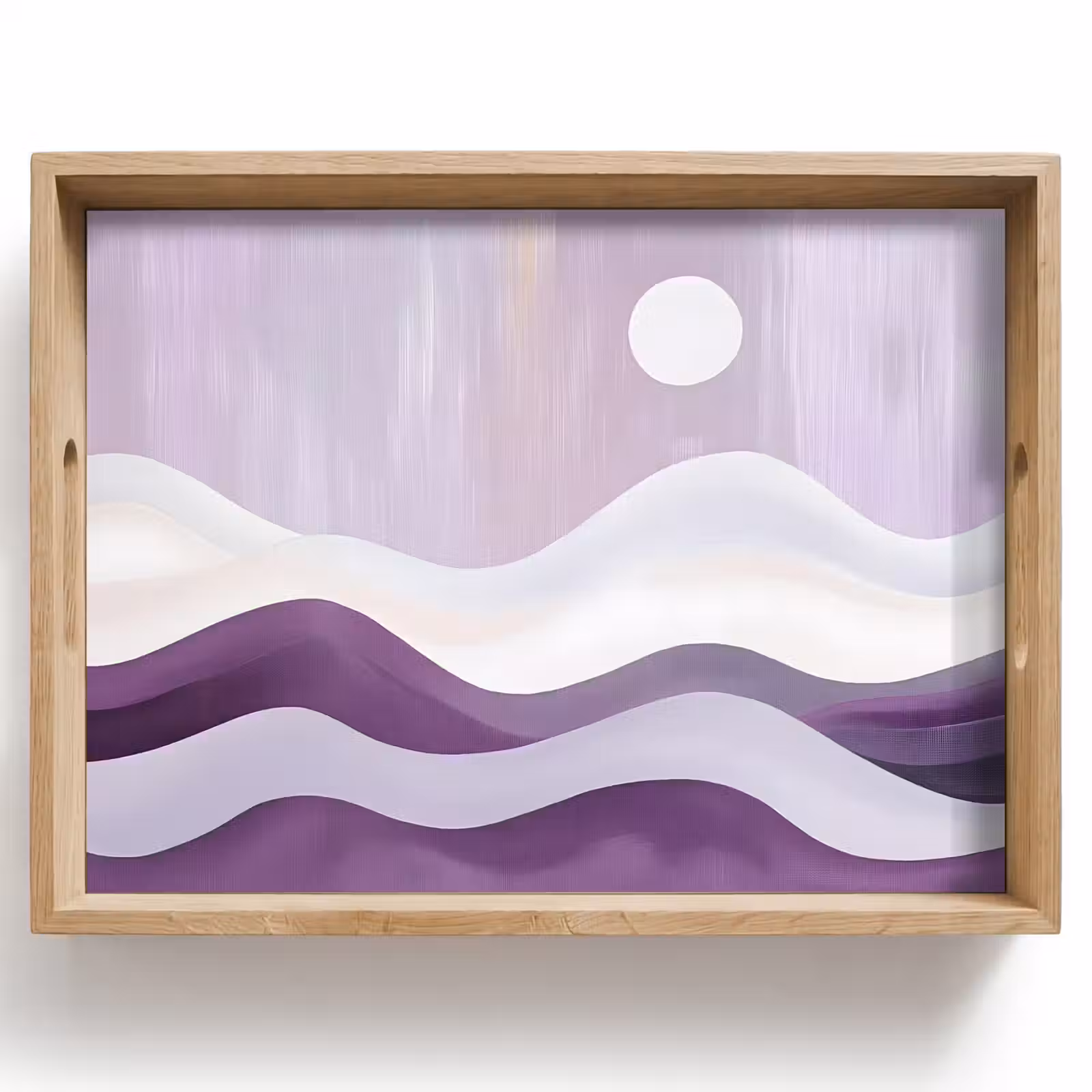 Tray - Waves - Hills - Abstract - Purple — 1