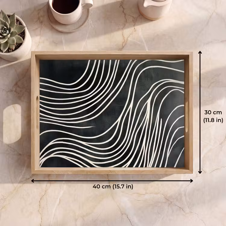 Tray - Lines - Pattern - Abstract - White — 7
