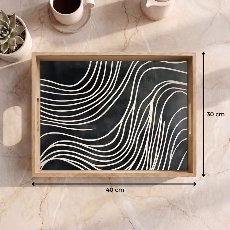 Tray - Lines - Pattern - Abstract - White — 8