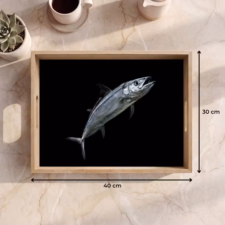 Tray - Mackerel - Fish - Black — 8