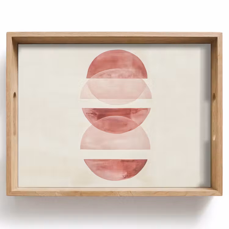 Tray - Minimalist - Circles - Pink — 1