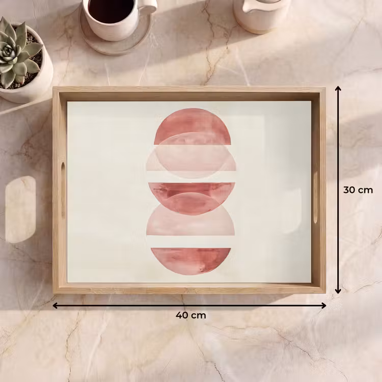 Tray - Minimalist - Circles - Pink — 8