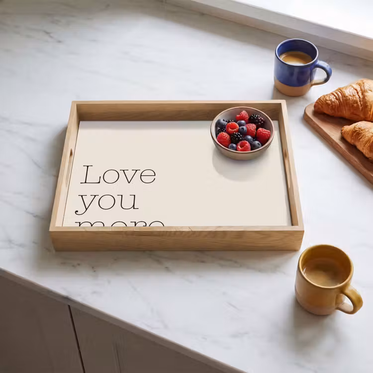 Tray - Minimalist - Love - Beige — 3