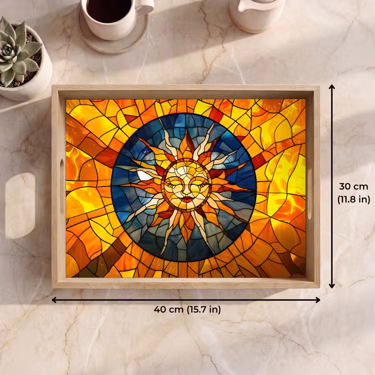 Tray - Mosaic - Sun - Yellow - Circle — 7