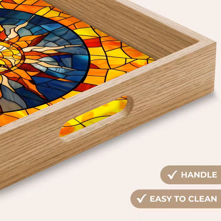 Tray - Mosaic - Sun - Yellow - Circle — 9