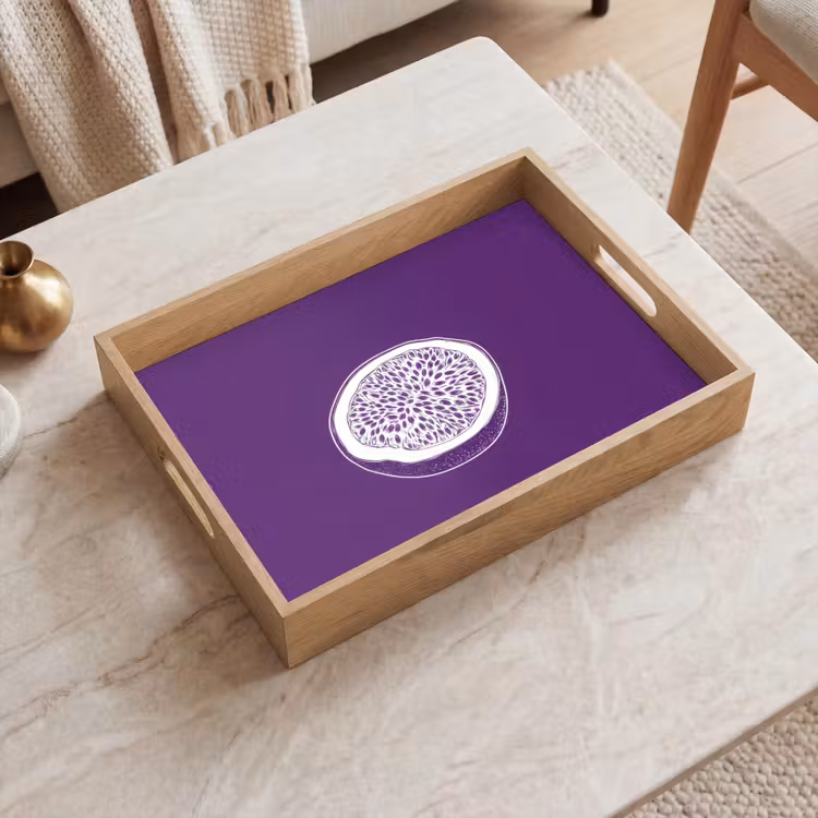Tray - Passion fruit - Seeds - Purple - Minimalist — 2