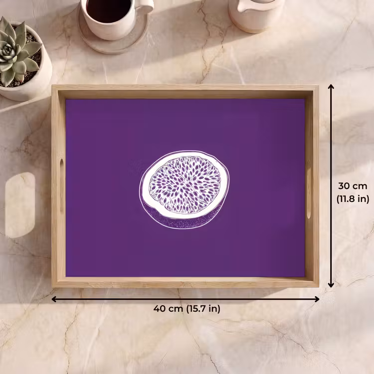 Tray - Passion fruit - Seeds - Purple - Minimalist — 7