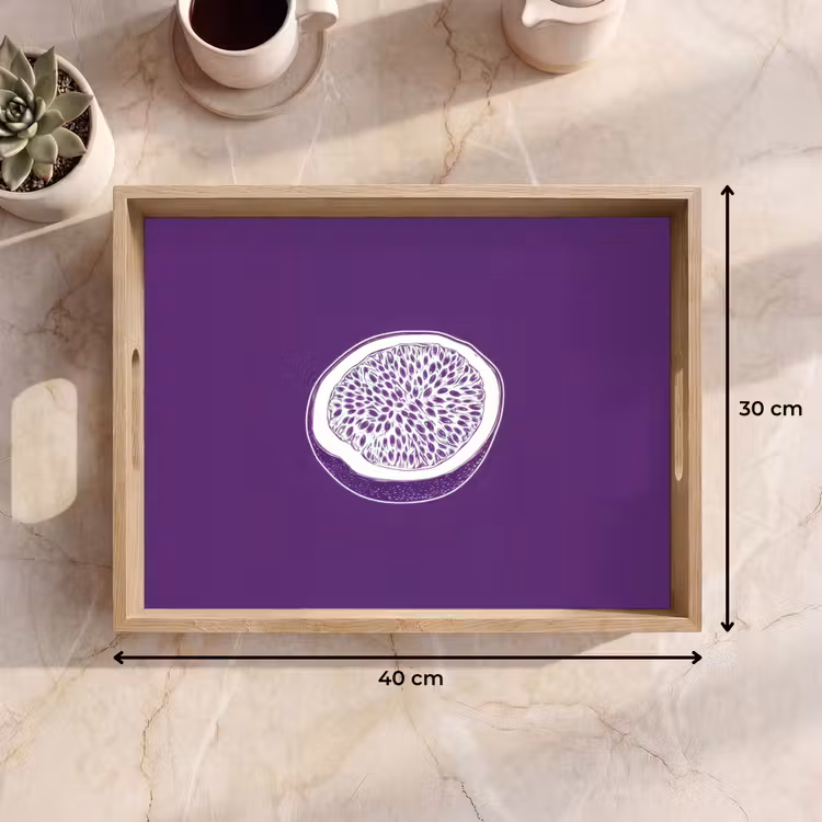 Tray - Passion fruit - Seeds - Purple - Minimalist — 8