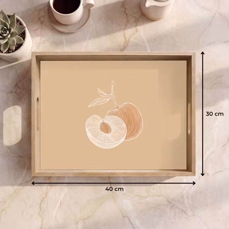 Tray - Peach - Line drawing - Pit - Beige — 8