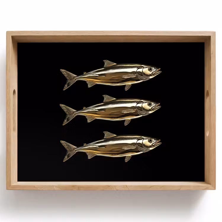 Tray - Pisces - Gold - Black — 1