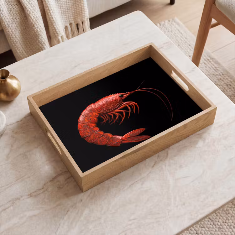 Tray - Shrimp - Red - Animals — 2