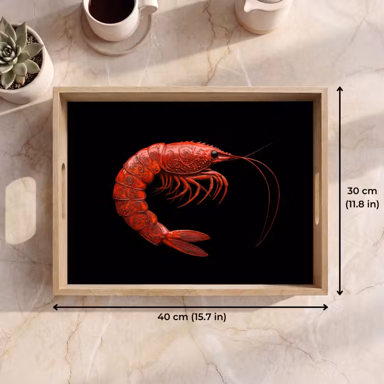 Tray - Shrimp - Red - Animals — 7