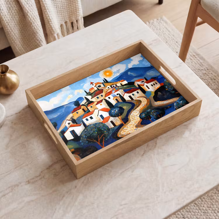 Tray - Village - Hilly - Sun - Mosaic — 2