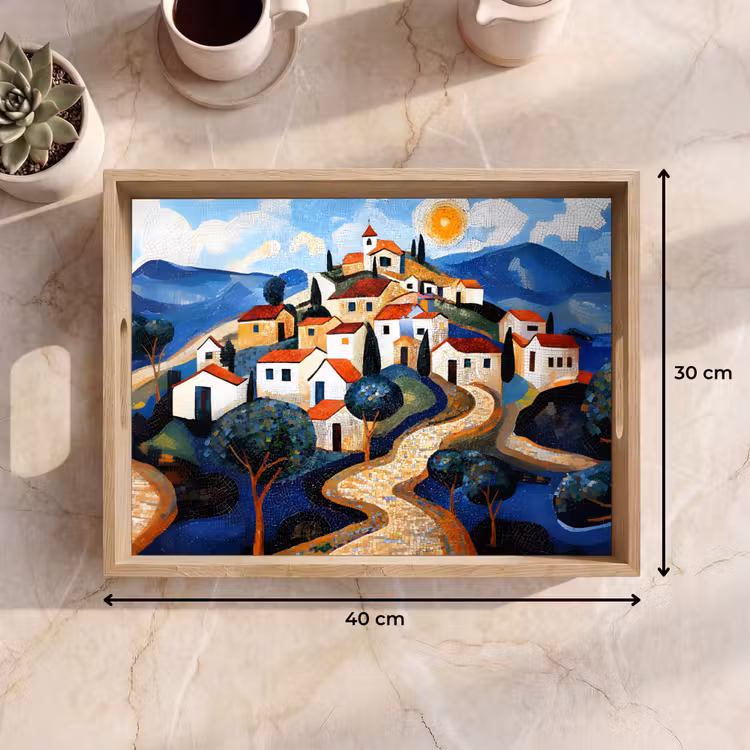 Tray - Village - Hilly - Sun - Mosaic — 8
