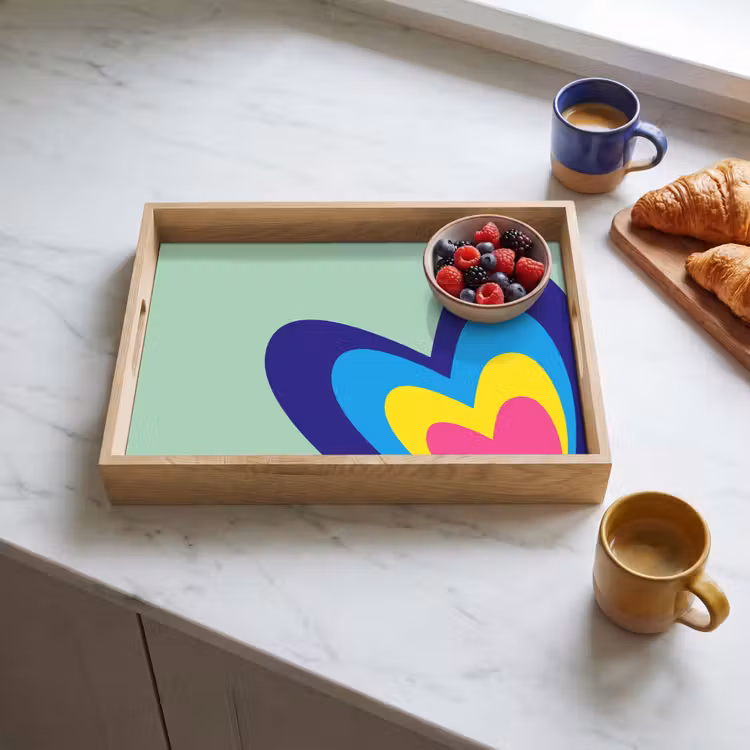 Tray - Hearts - Colorful - Valentine — 3