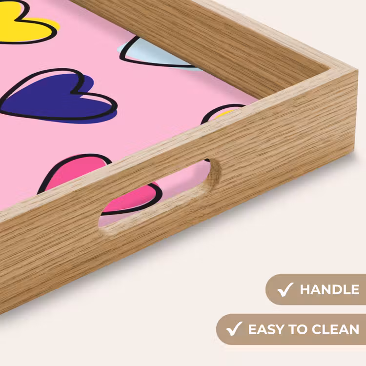 Tray - Hearts - Valentine - Pattern - Colorful — 9