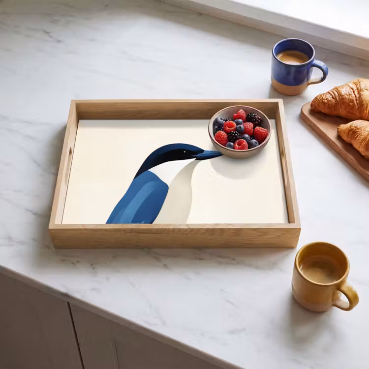 Tray - Illustration - Blue - Bird — 3