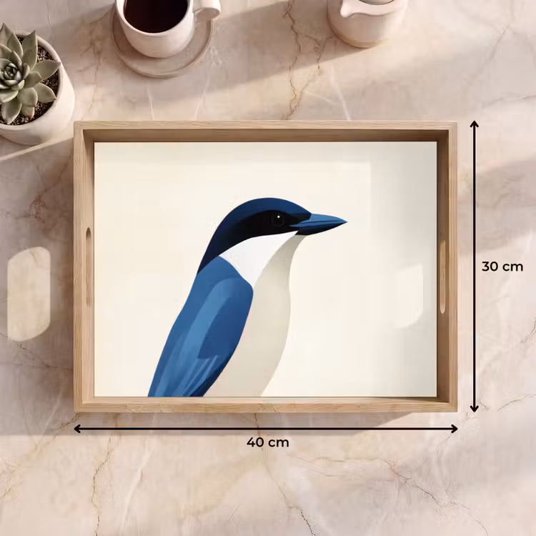 Tray - Illustration - Blue - Bird — 8