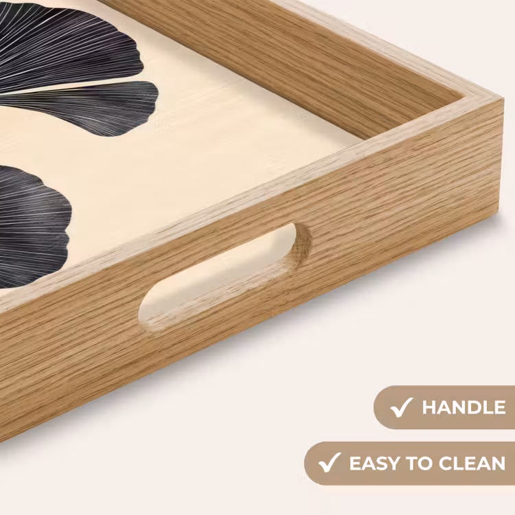 Tray - Leaves - Minimalist - Black — 9