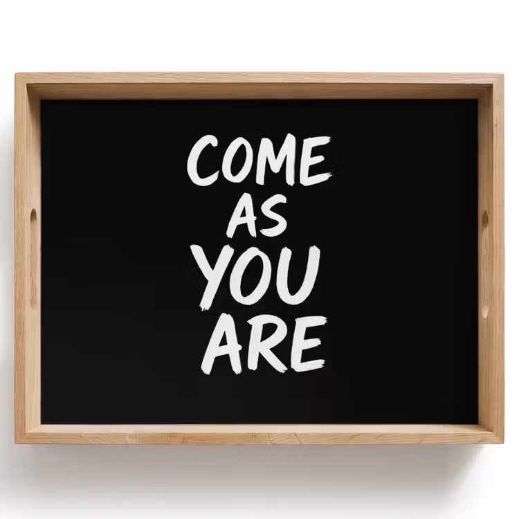 Tray - Quote - Black - Simple — 1