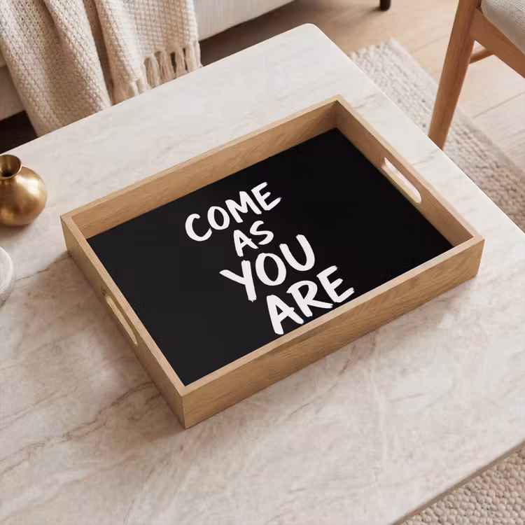 Tray - Quote - Black - Simple — 2
