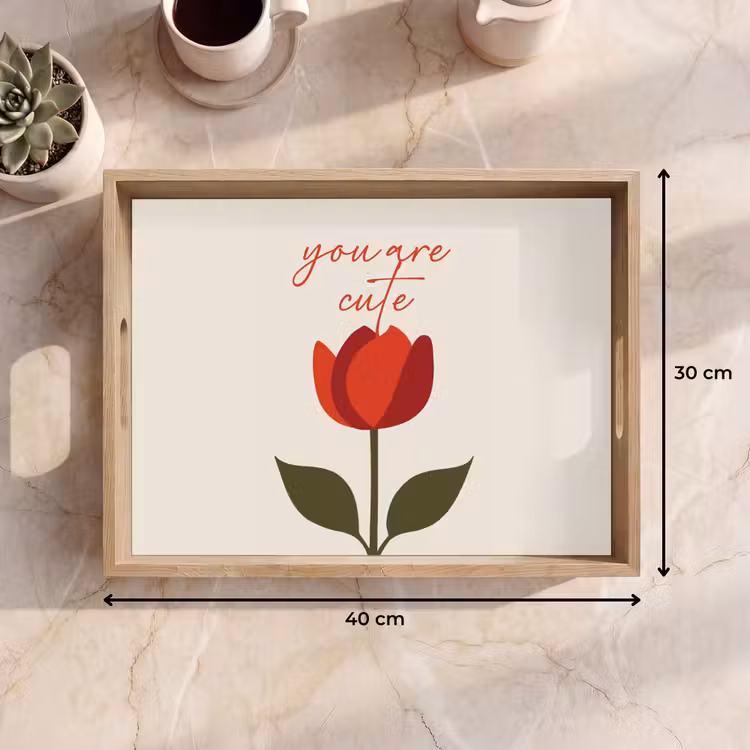 Tray - Rose - Red - Flower - Valentine — 8