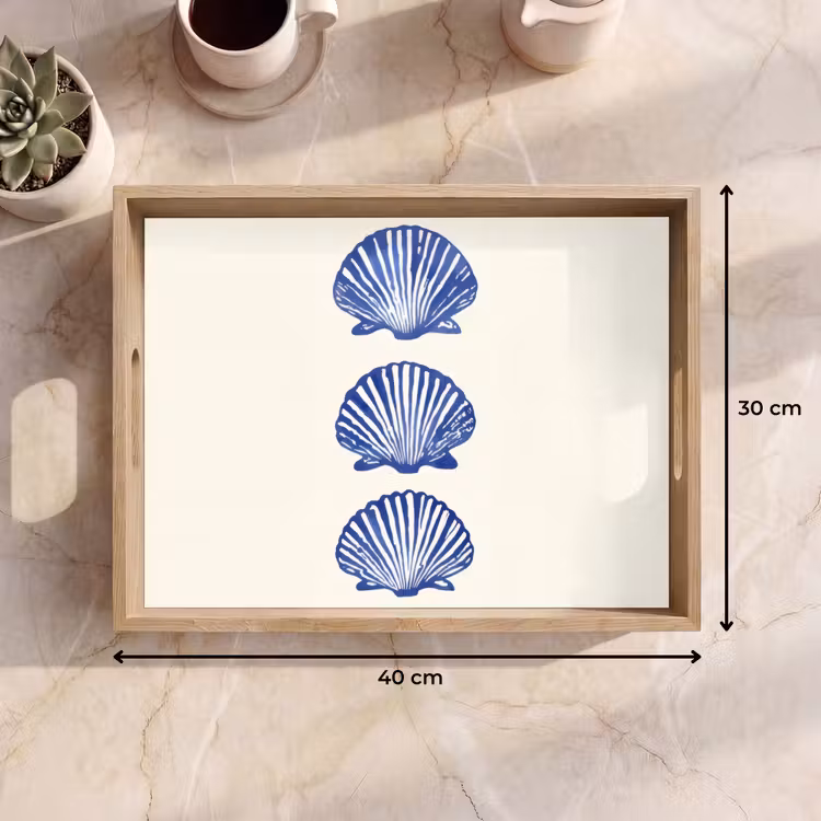 Tray - Shells - Blue - Pattern — 8