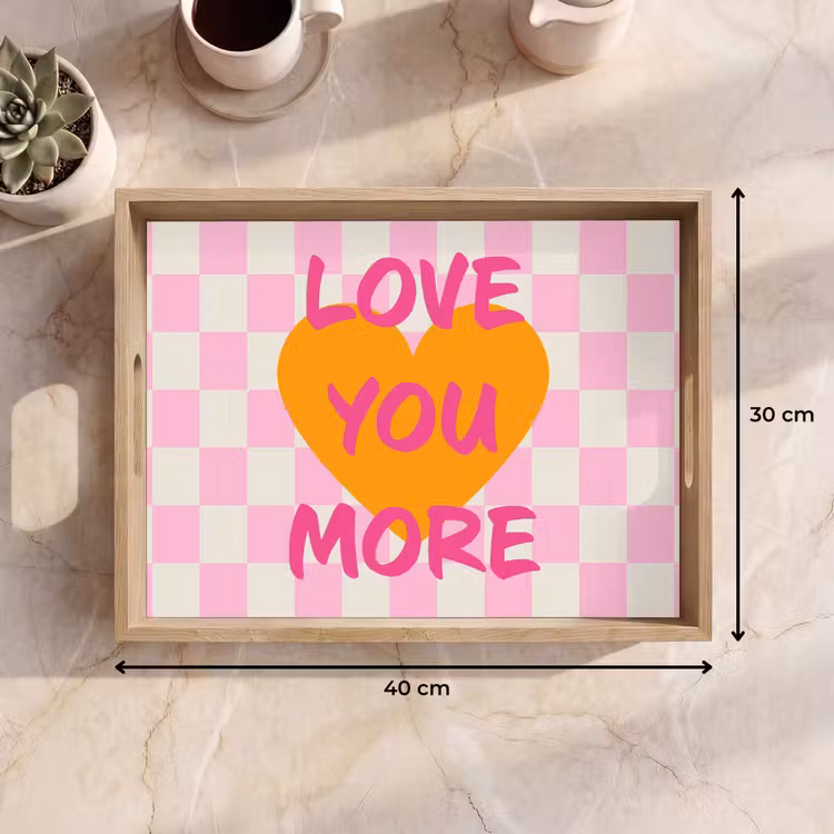 Tray - Valentine - Love - Pink - Orange — 8