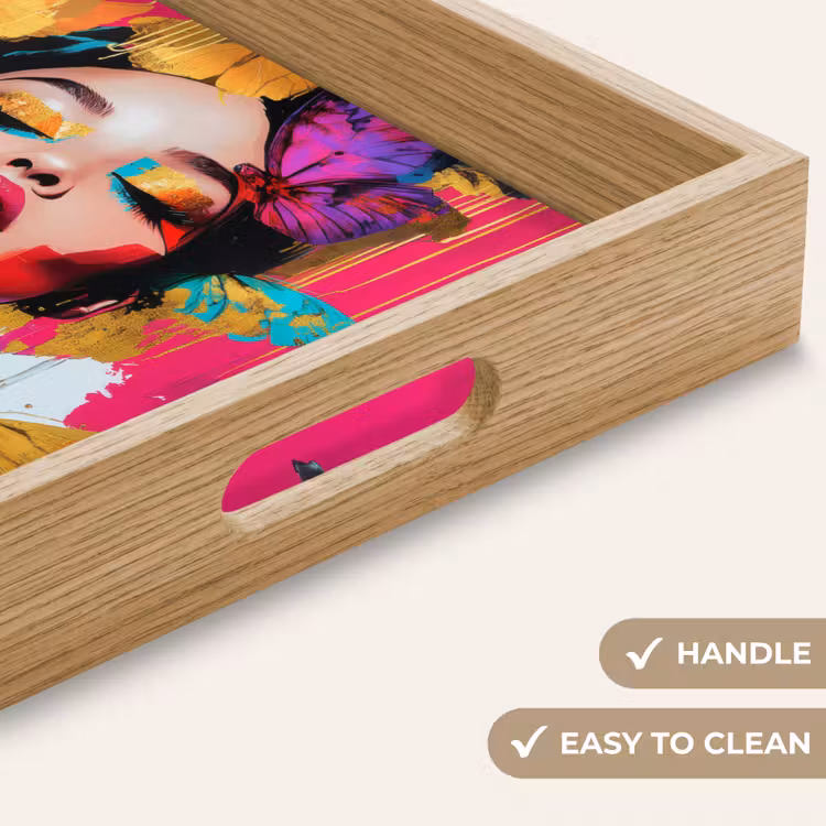 Tray - Woman - Abstract - Colorful — 9