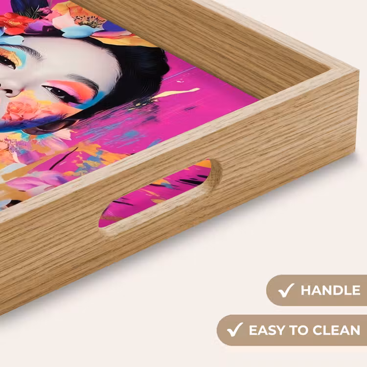 Tray - Woman - Portrait - Abstract - Purple — 9