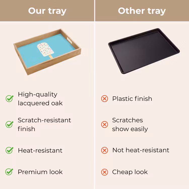 Tray - Ice cream - Stick - Sprinkles - Light blue — 10
