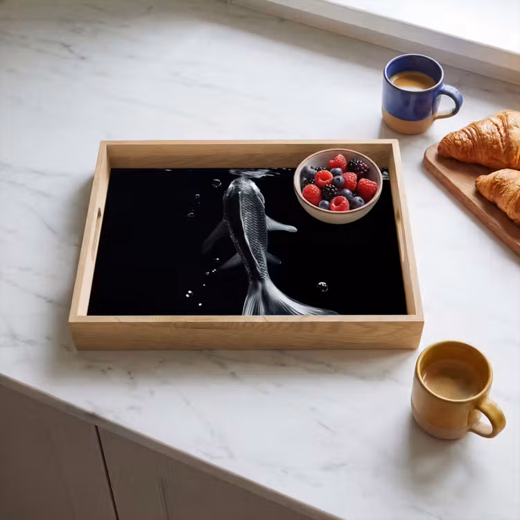 Tray - Koi - Fish - Water - Black — 3