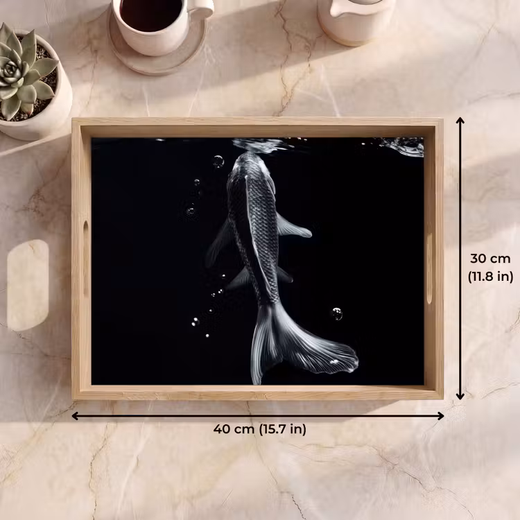 Tray - Koi - Fish - Water - Black — 7