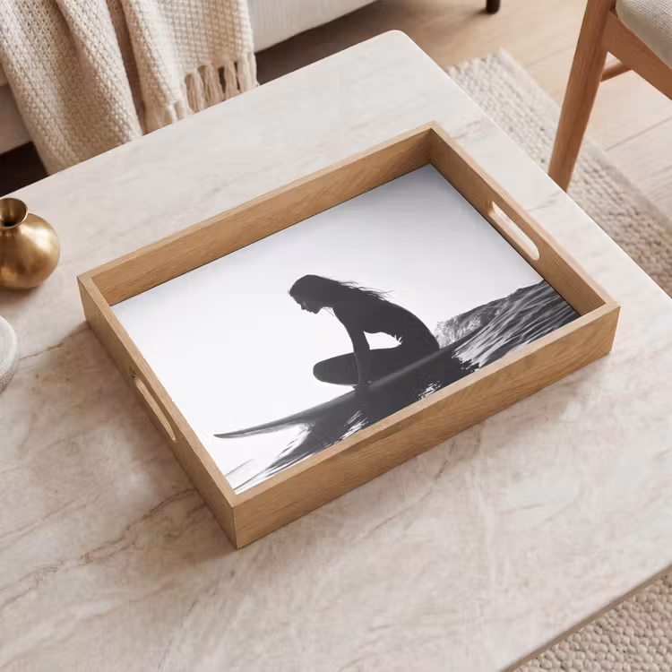 Tray - Silhouette - Woman - Surfboard - Water — 2