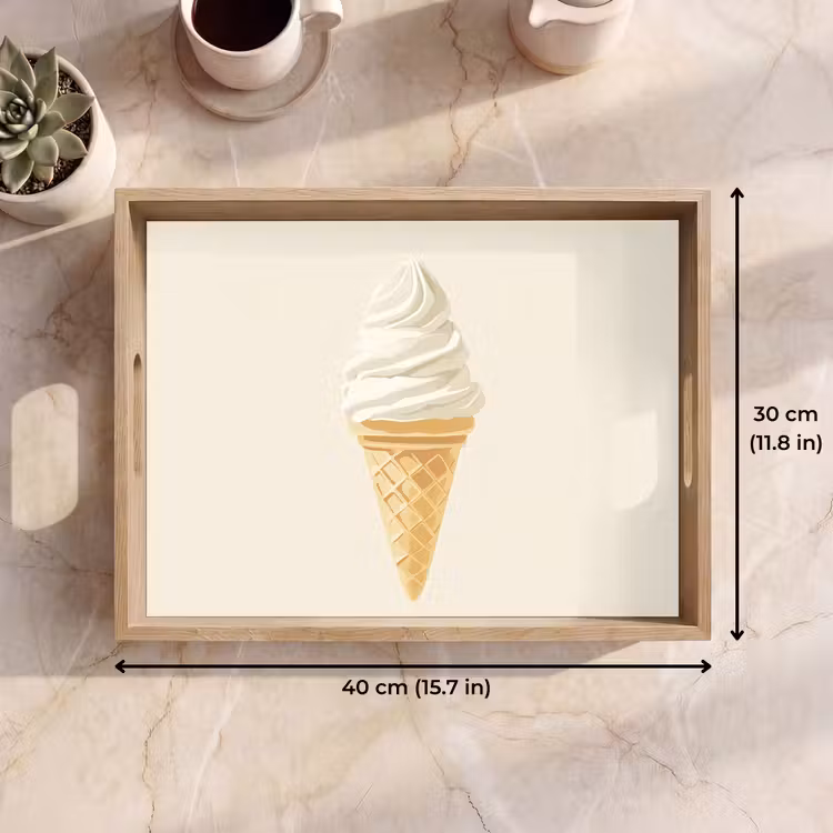 Tray - Soft ice cream - Horn - White — 7