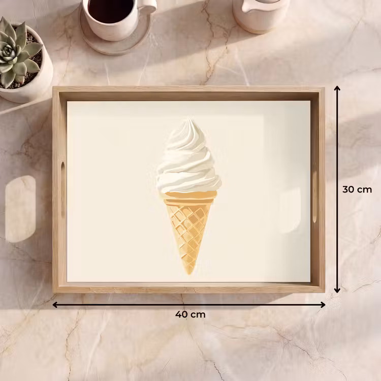 Tray - Soft ice cream - Horn - White — 8