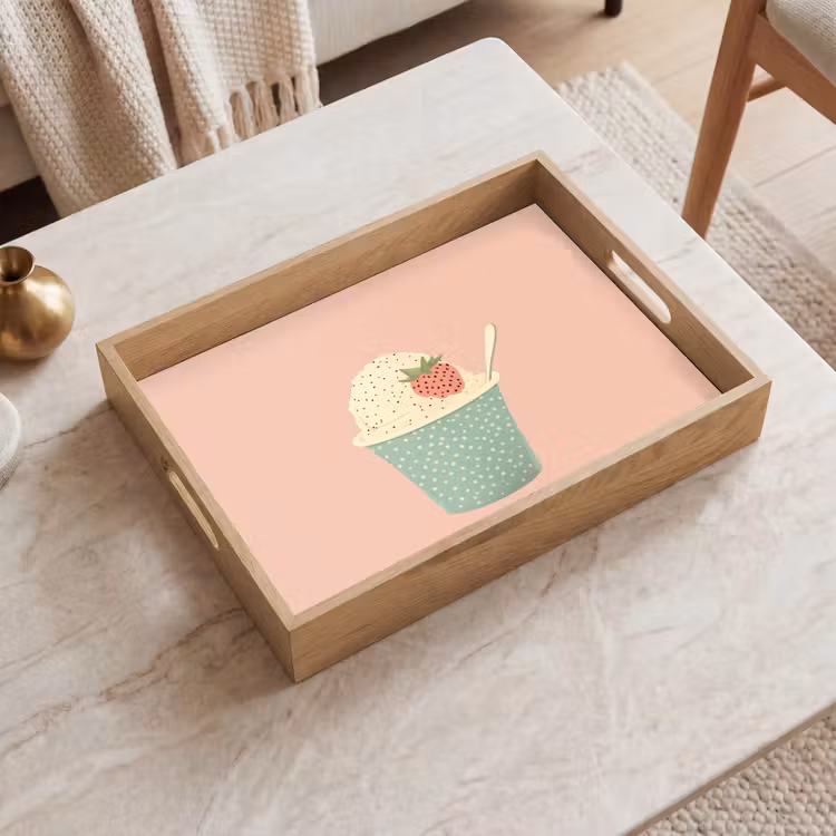 Tray - Tray - Ice cream - Strawberry - Pink — 2