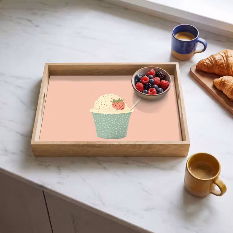 Tray - Tray - Ice cream - Strawberry - Pink — 3