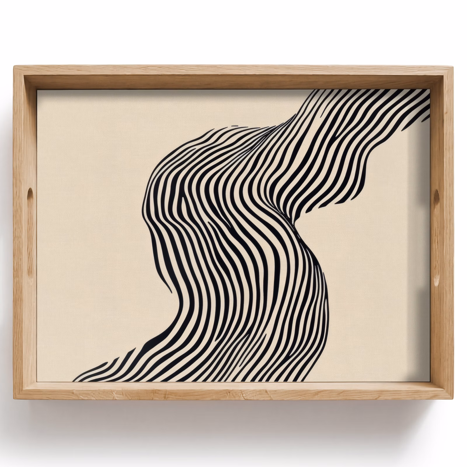 Tray - Wavy - Lines - Abstract - Silhouette — 1