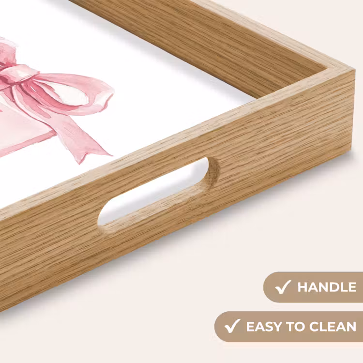 Tray - Gift - Bow - Text - Pink — 9