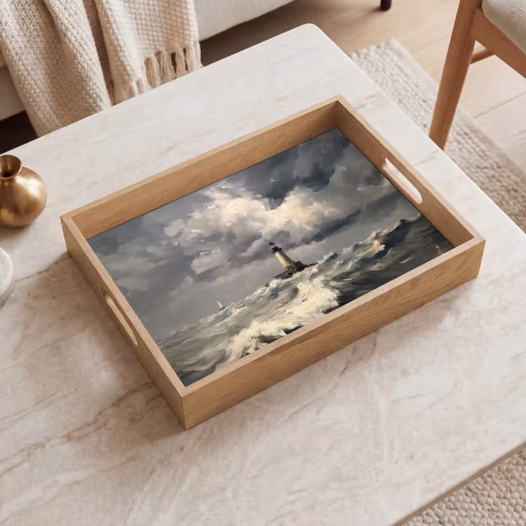 Tray - Lighthouse - Waves - Storm — 2