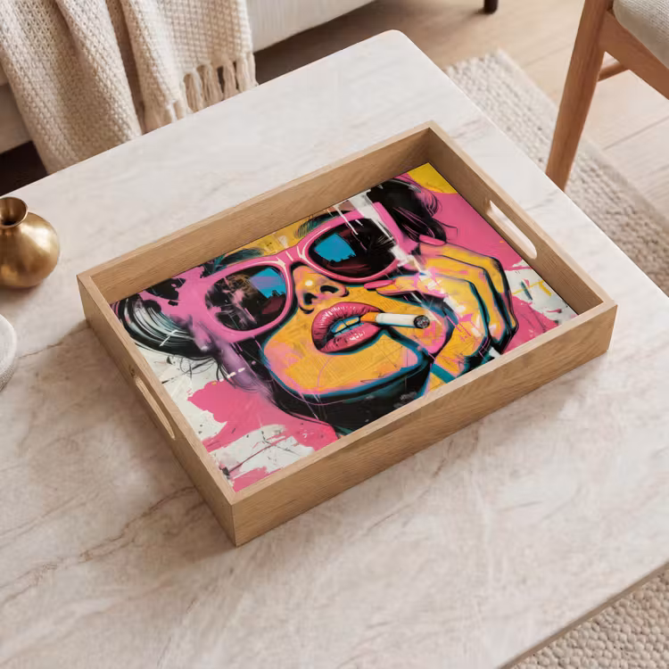 Tray - Portrait - Woman - Abstract - Sunglasses — 2