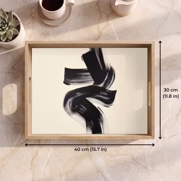 Tray - Stripes - Black - Abstract — 7