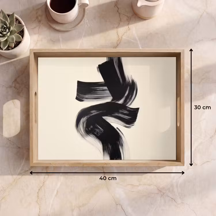 Tray - Stripes - Black - Abstract — 8